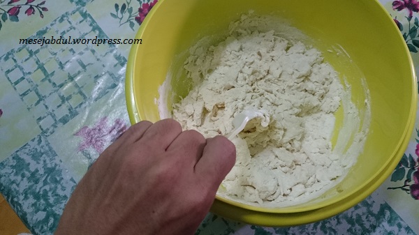 Mula menggaul tepung